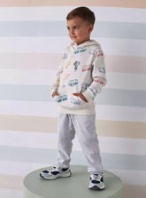 MAX FASHION Print Hoodie with Kangaroo Pocket - SMgarment's